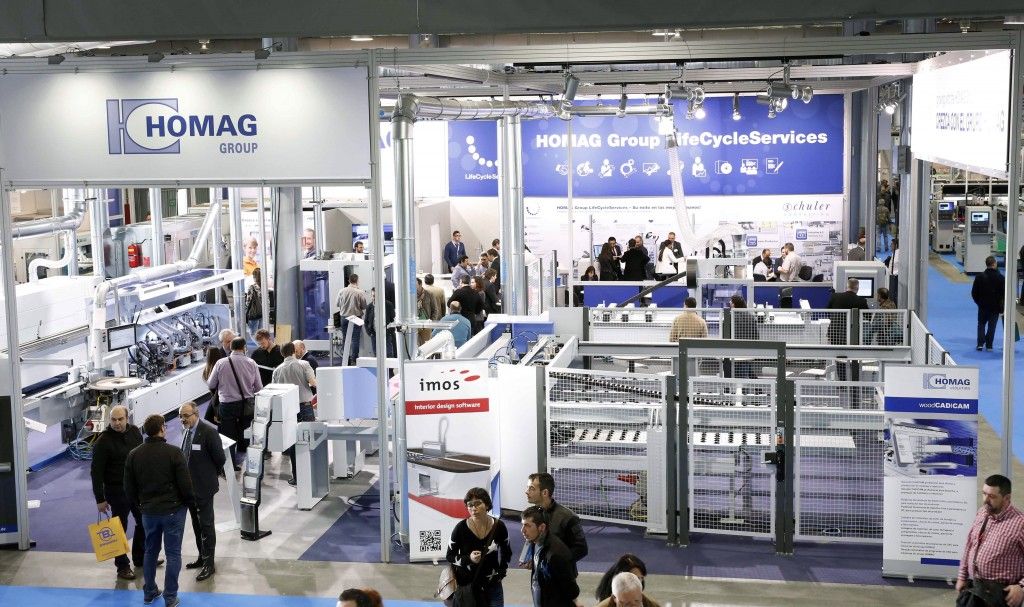 Stand de HOMAG ESPAÑA MAQUINARIA en FIMMA 2016.