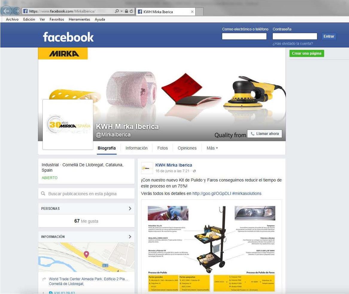 MIRKA IBERICA estrena página en Facebook