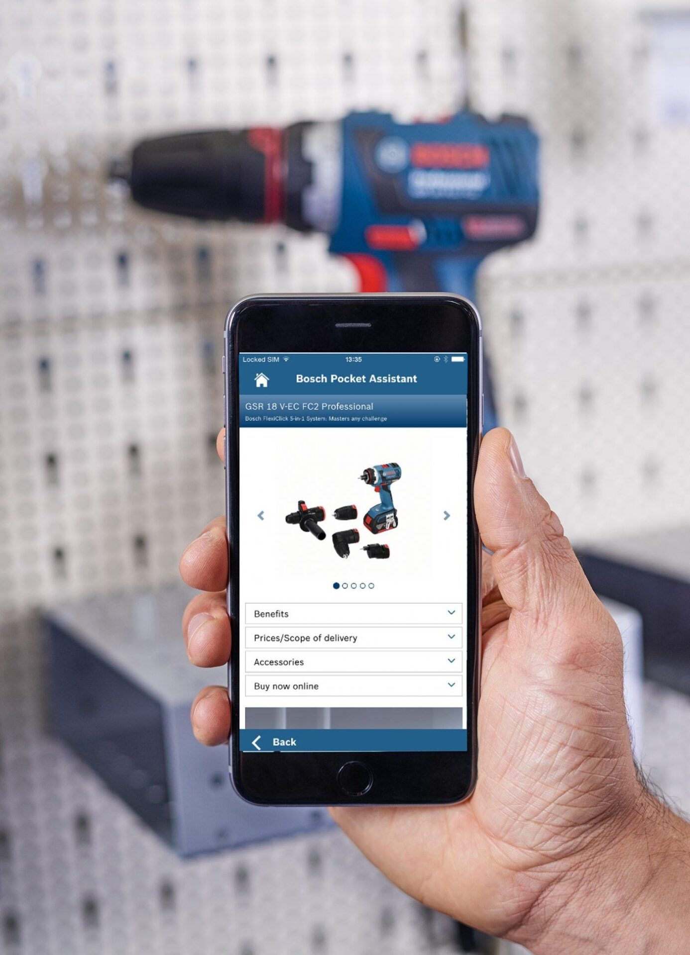 BOSCH Pocket Assistant, la identificación de productos para profesionales