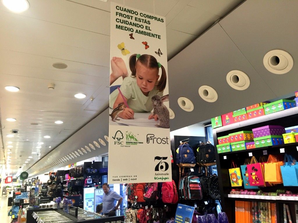 Vuelta al Cole con EL CORTE INGLES y FSC