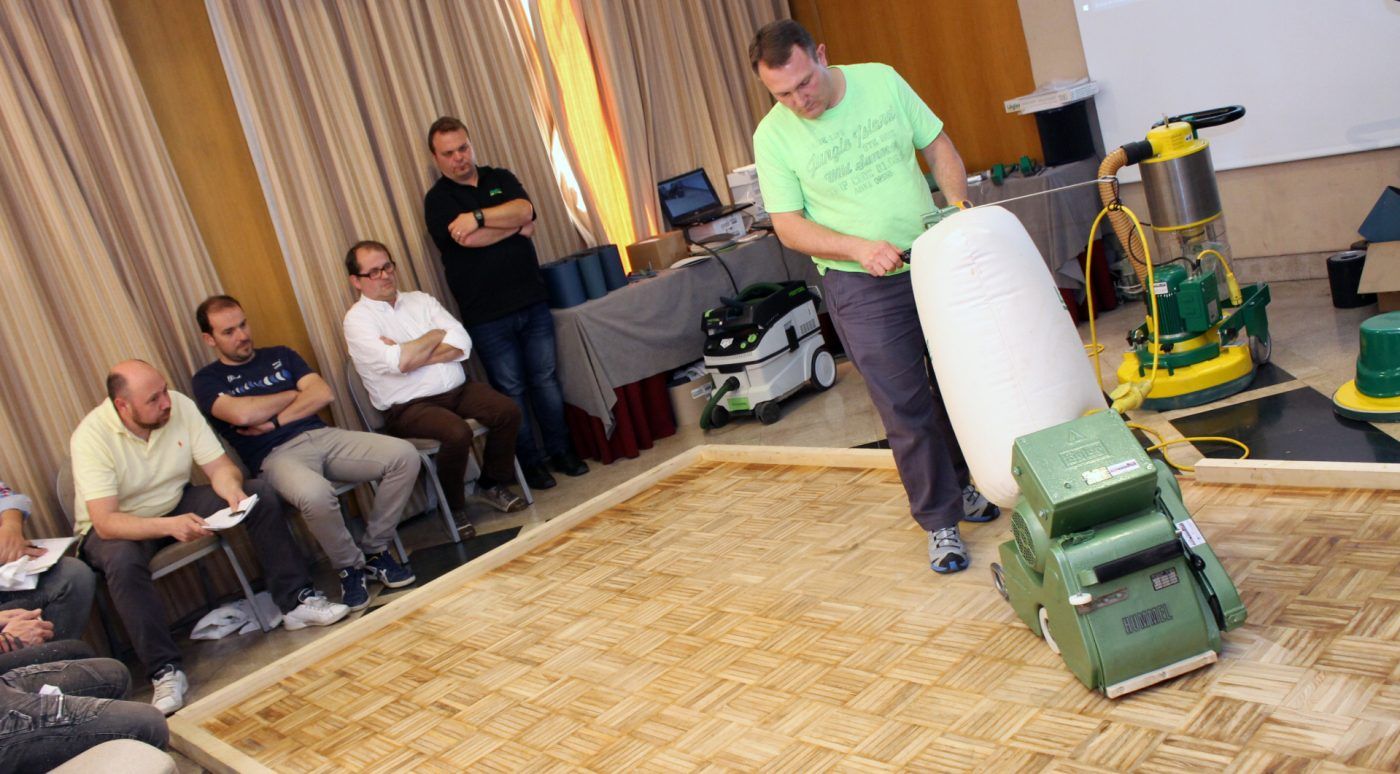 Fresar el suelo de madera con la HUMMEL y la FLIP