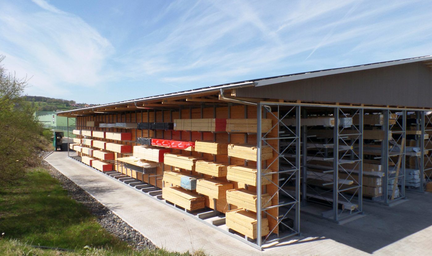 Estanterías cantiléver para la producción de casas prefabricadas