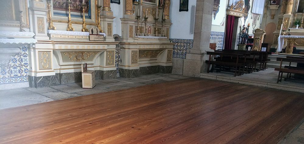 BONA restaura el suelo de la Iglesia de Sao Miguel, en Portugal