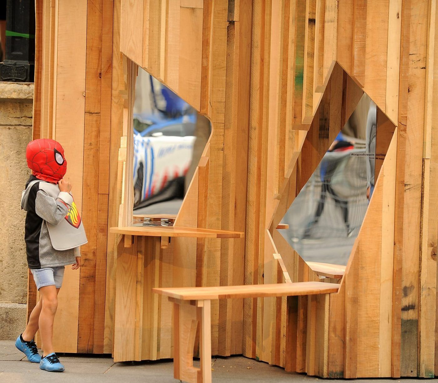 TOO GOOD TO WASTE, en la zona TIMBER EXPERIENCE de MADERALIA