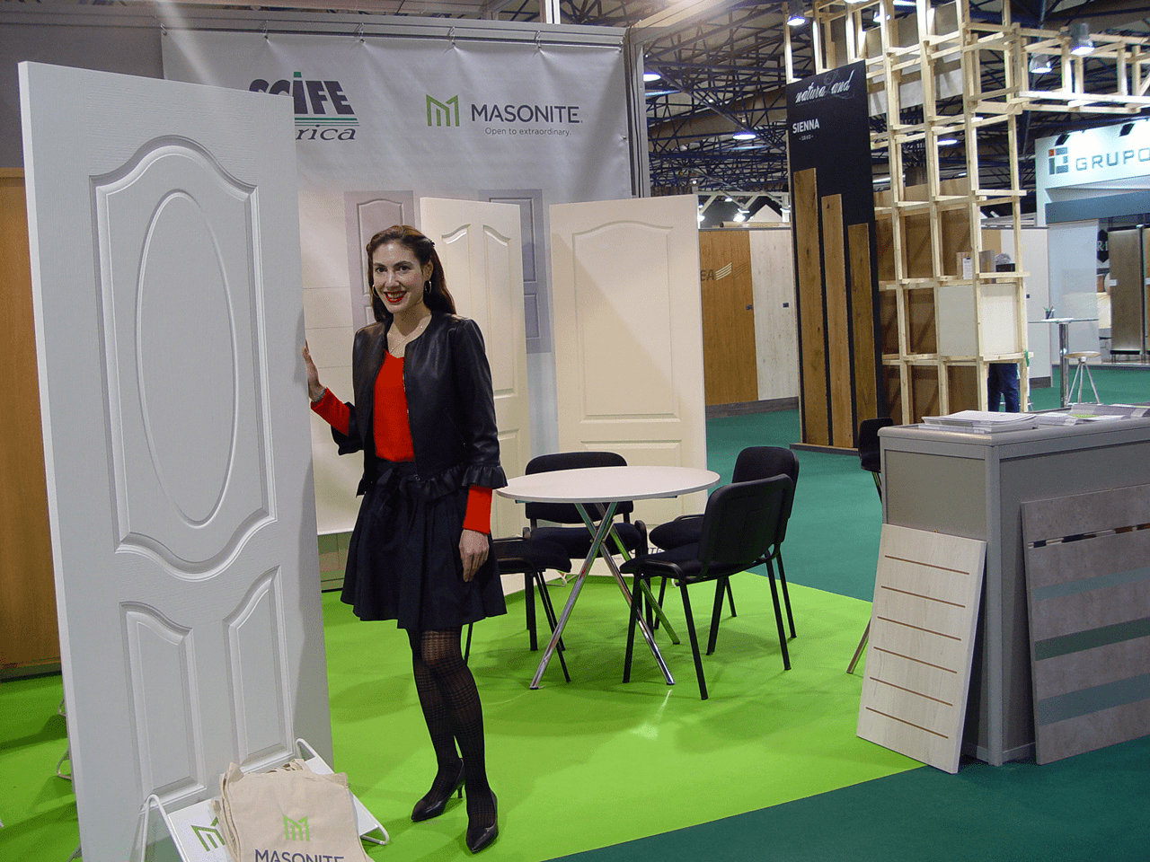 MASONITE exhibió en Maderalia sus tableros para puertas moldeadas