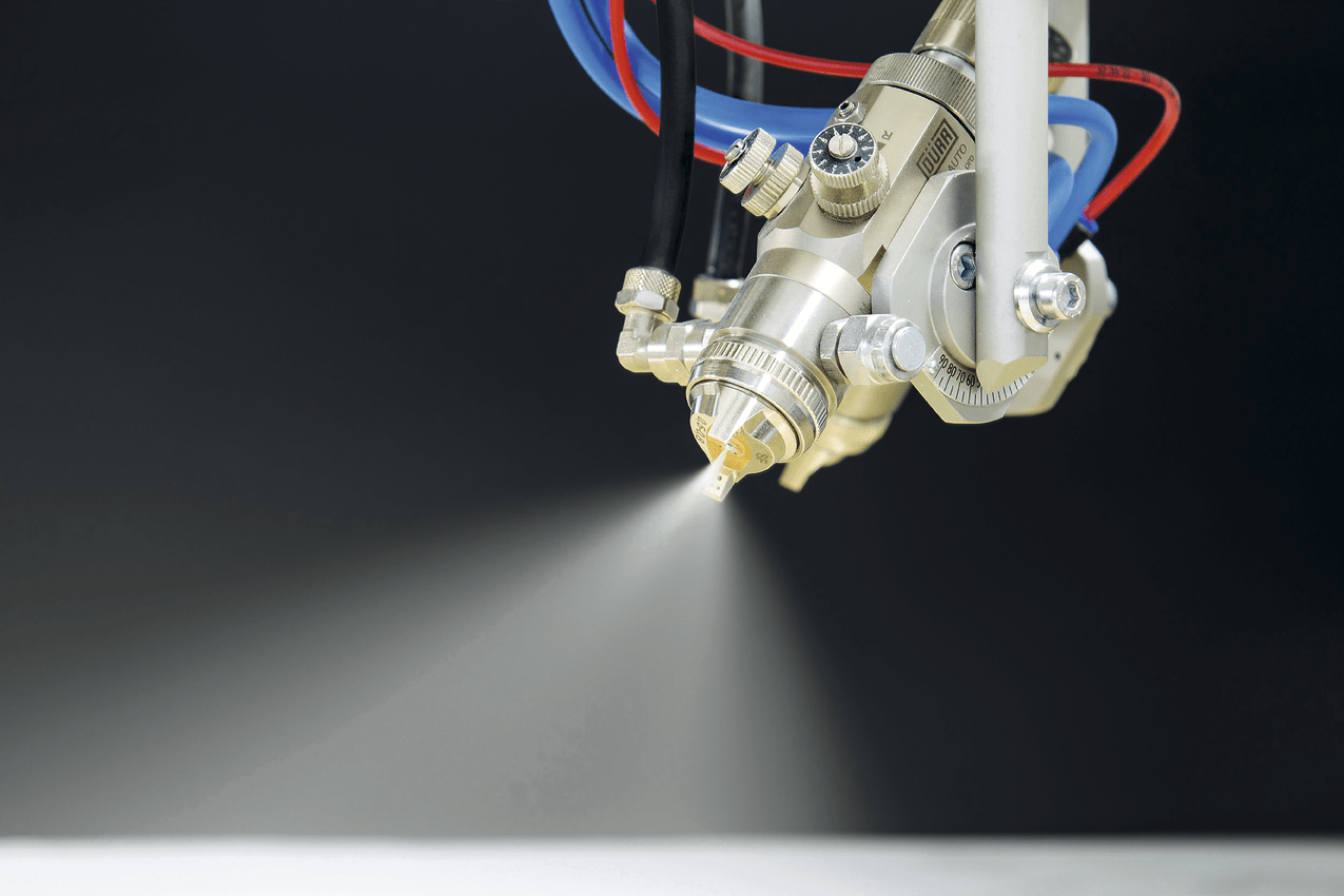 Pintado a pistola automatizado con robot