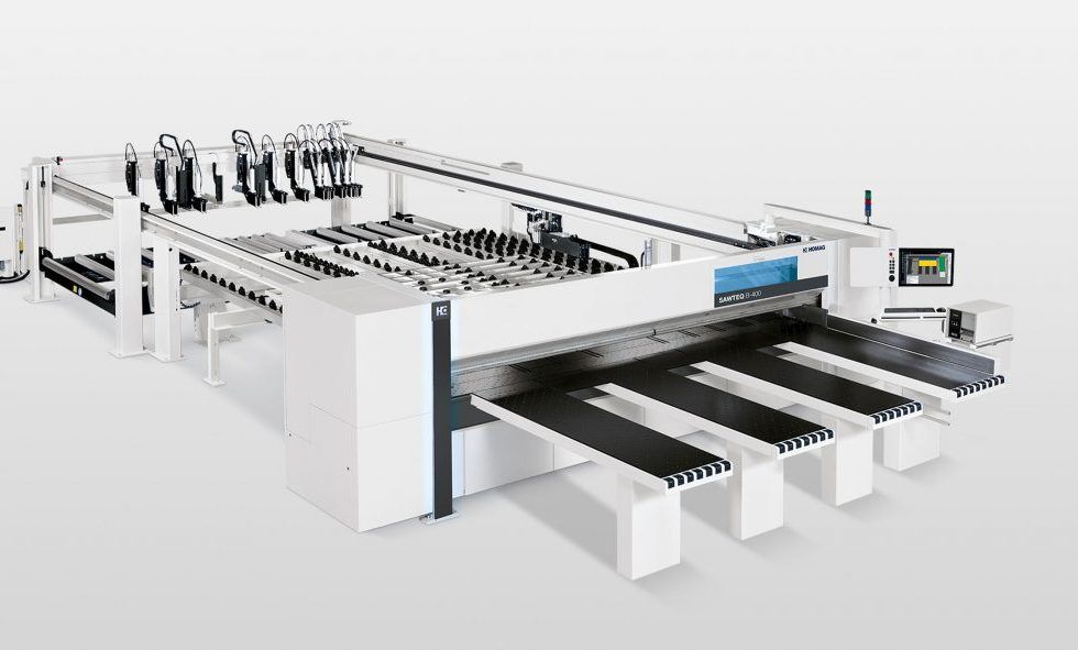 Seccionadora de tableros SAWTEQ B-400 con mesa elevadora