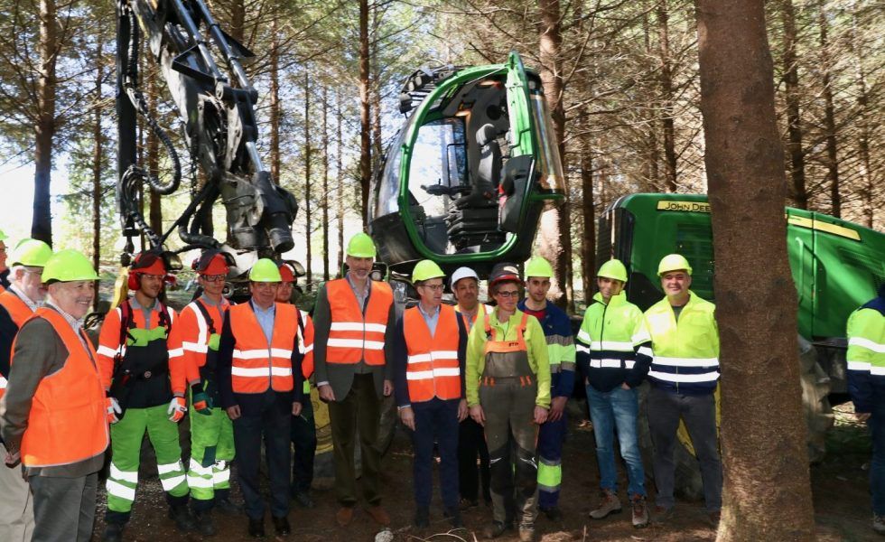 El Rey conoce los trabajos selvícolas gallegos en el Día Internacional de los Bosques