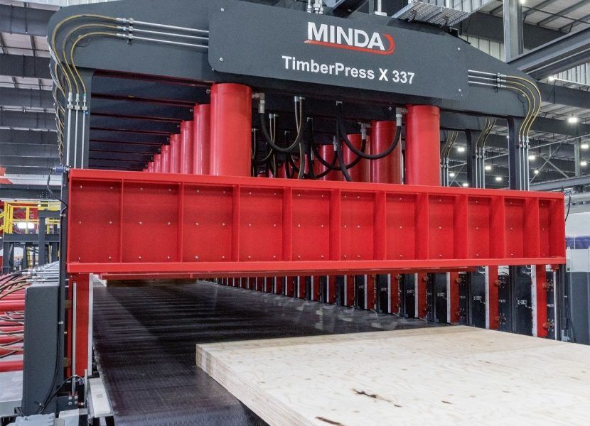 La nueva prensa para CLT TimberPress X de MINDA