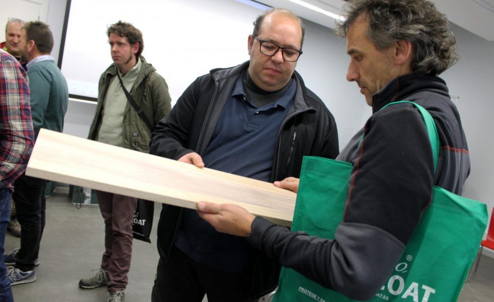 Carpinteros vizcaínos experimentan con los aceites para madera de RUBIO MONOCOAT