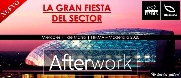 Afterwork FIMMA – MADERALIA reunirá a más de 4.000 profesionales