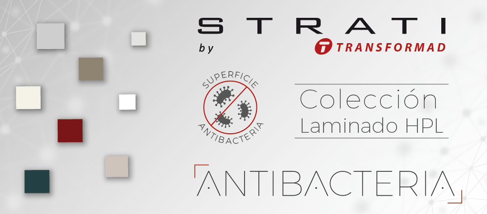 Las superficies de laminado HPL de TRANSFORMAD tienen propiedades antibacterianas