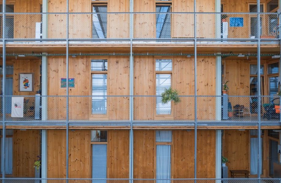 LA BORDA, el edificio construido con estructura de madera laminada más alto de España
