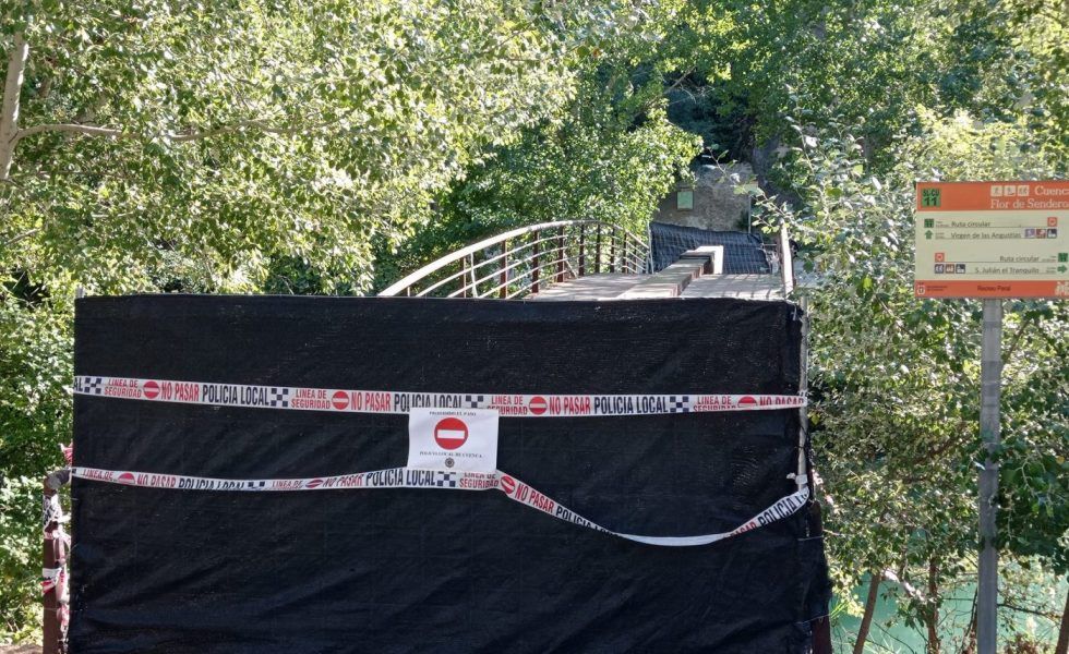 MADERAS DE CUENCA reparará la pasarela sobre el río Júcar en el paraje del Recreo Peral