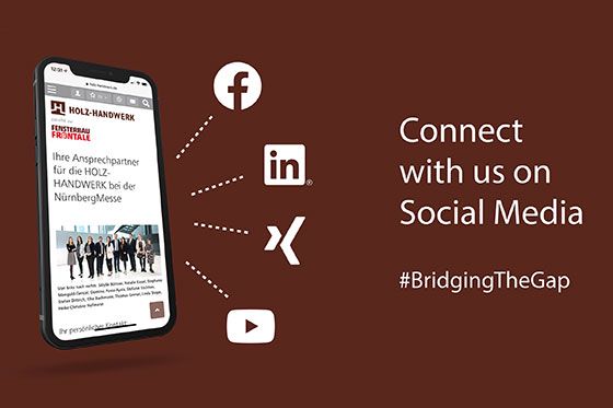 HOLZ-HANDWERK: Conéctese con la feria en las redes sociales