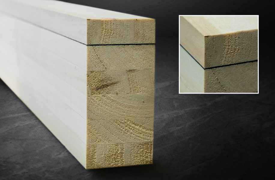 Vigas laminadas de chopo y fibra de carbono para una economía verde