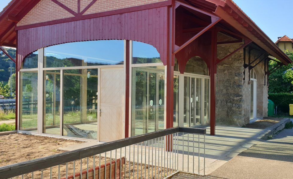 GAMIZ y VENTACLIM en la restauración de las cocheras del VASCO-NAVARRO en Antoñana