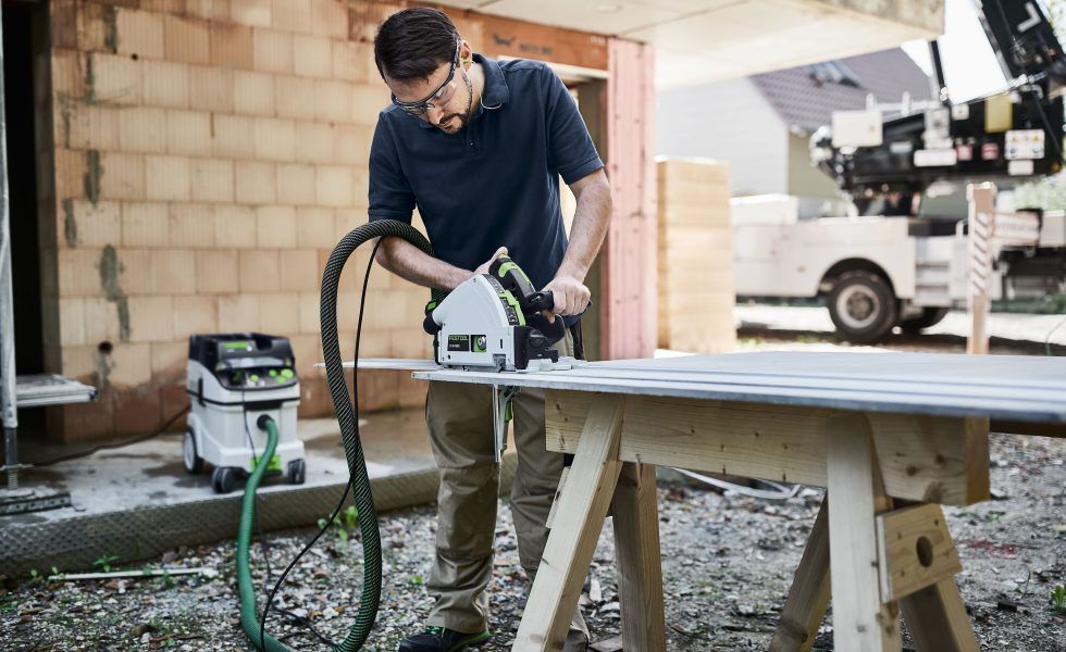 Sierra de incisión FESTOOL TSC 55 K con tecnología KickBackStop