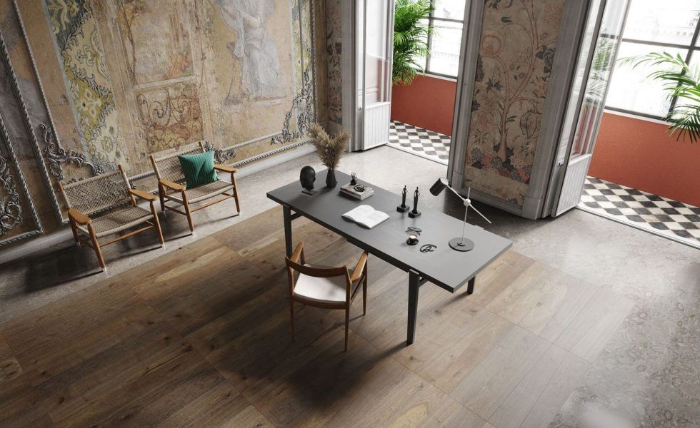 “Terre di Vigna”, el primer acabado de parquet realzado con colores naturales del vino