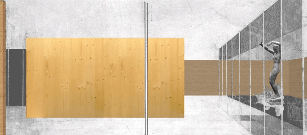 La instalación “Mass is More” lleva la innovación de la construcción en madera industrializada al Pabellón Mies van der Rohe de Barcelona