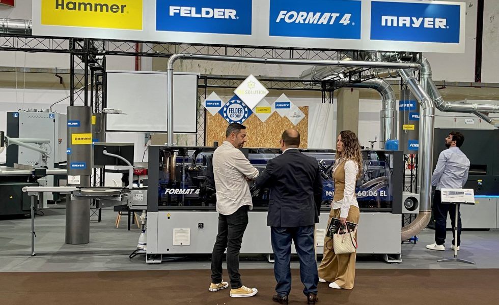 TECSOLUTION exhibió una completa familia de máquinas del Grupo FELDER en FIMAP