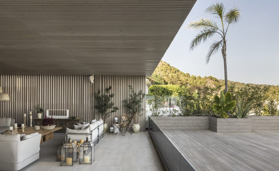 Panel Luna Triple LUNAWOOD para un proyecto de diseño exterior