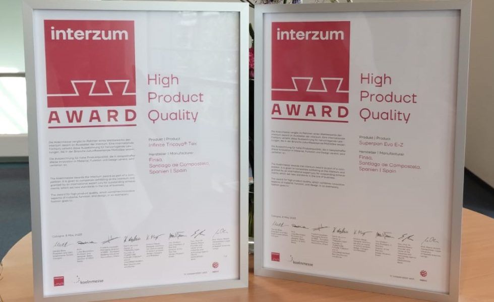 interzum Awards premia el carácter innovador de FINSA en el desarrollo de soluciones en madera
