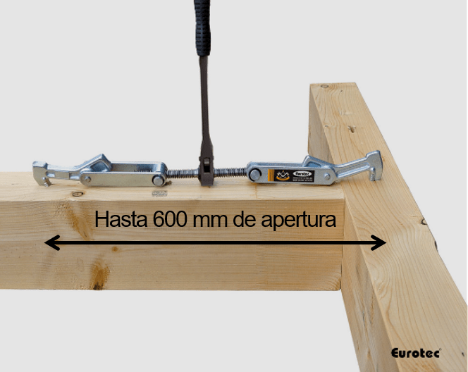 Tiravigas de acero forjado, con carraca, de EUROTEC