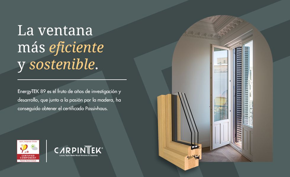 Passivhaus certifica la serie EnergyTEK 89 de CARPINTEK