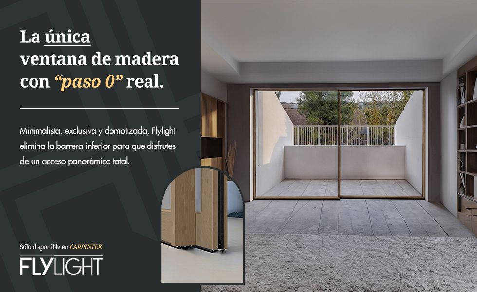 CARPINTEK lanza Flylight, la revolucionaria corredera elevable sin umbral