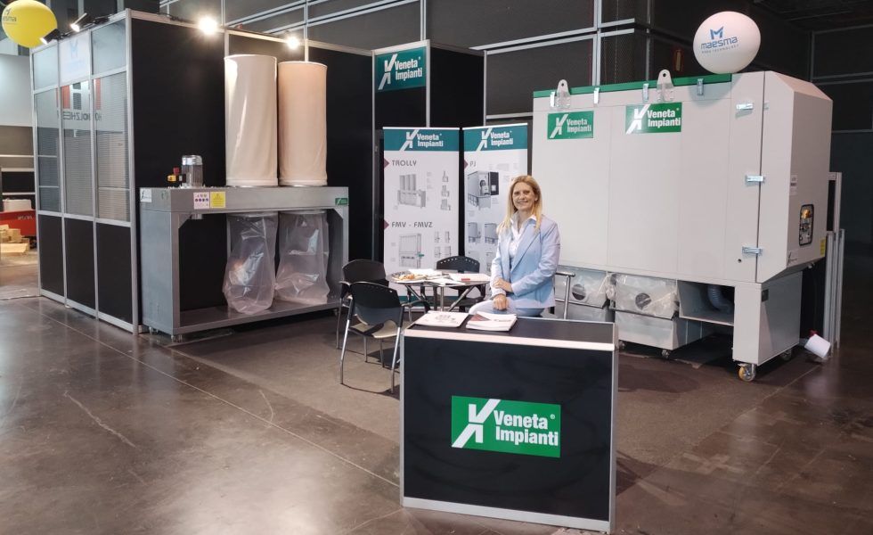 VENETA Impianti exhibió sus equipos de aspiración en FIMMA y en XYLEXPO