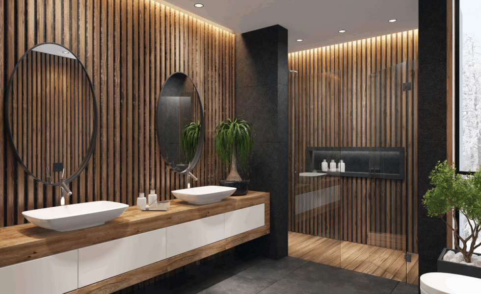 Tendencia de decoración del cuarto de baño