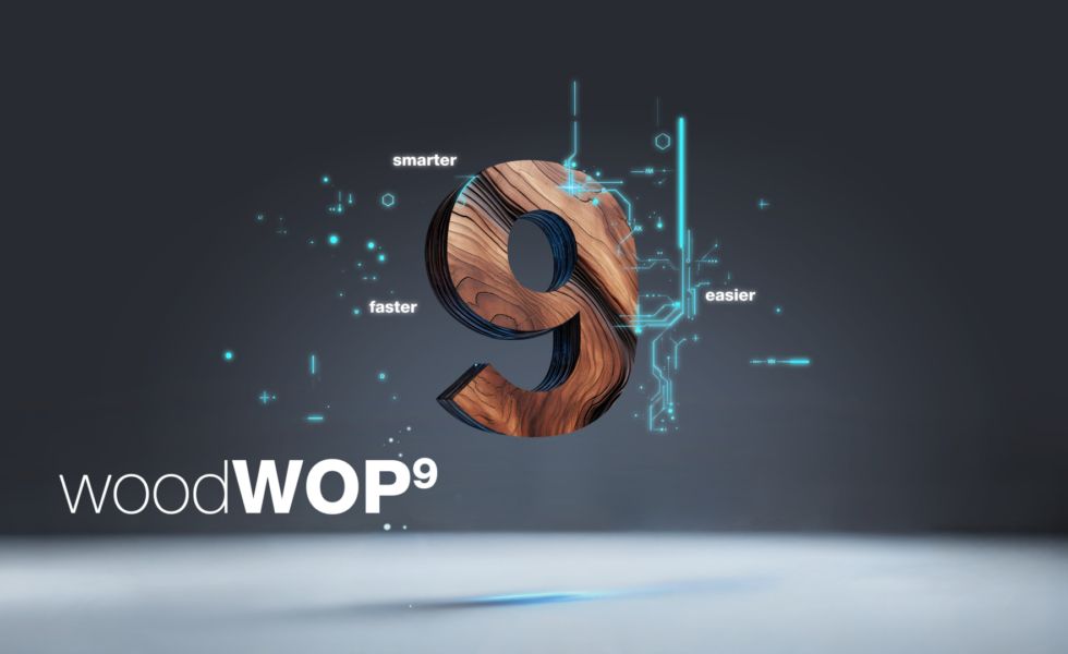 El software de programación CNC woodWOP 9 es ahora aún más sencillo y claro