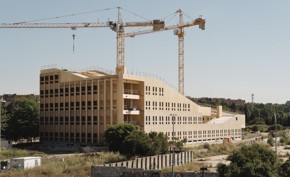 MADERGIA ya lleva ejecutado el 99% de la estructura de la residencia de la UPM  