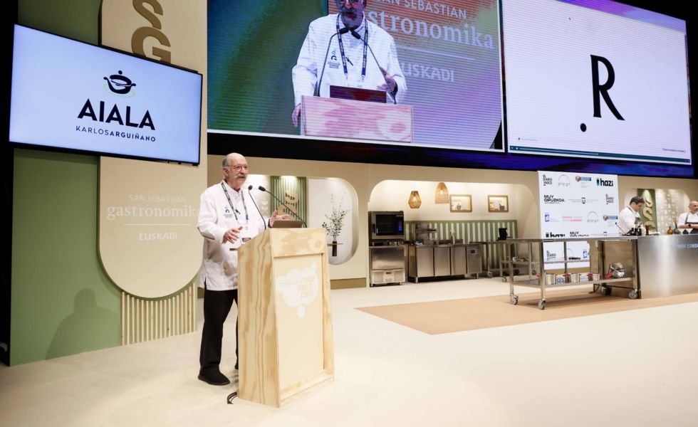 Madera GABARRÓ para el escenario principal del Kursaal en el Congreso San Sebastián Gastronomika 2025