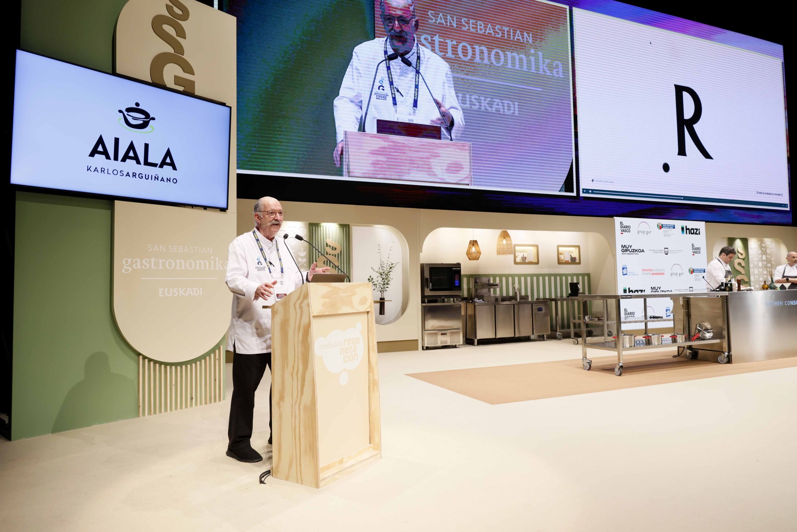 Madera GABARRÓ para el escenario principal del Kursaal en el Congreso San Sebastián Gastronomika 2025
