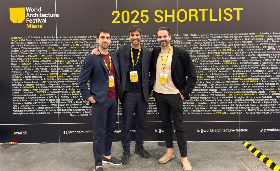 El arquitecto SÉRGIO REBELO gana dos premios internacionales y una mención honorífica en el World Architecture Festival 2025