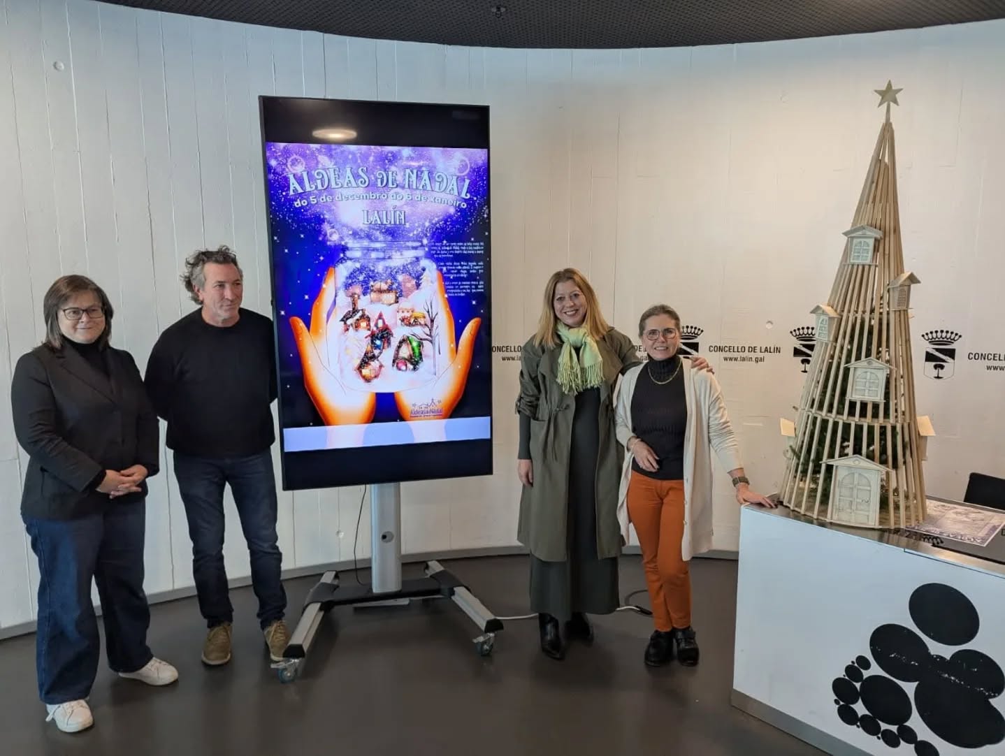 Lalín contará con el árbol de Navidad de madera más alto de toda Galicia