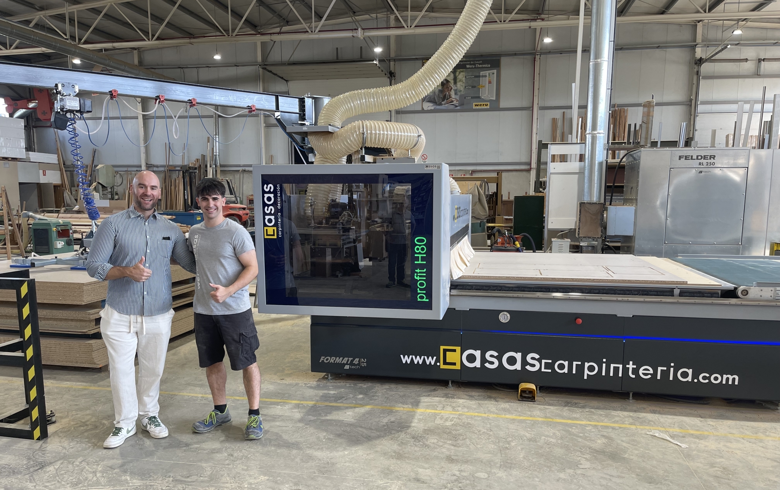 CARPINTERÍA CASAS alumbra con FELDER el futuro de la artesanía
