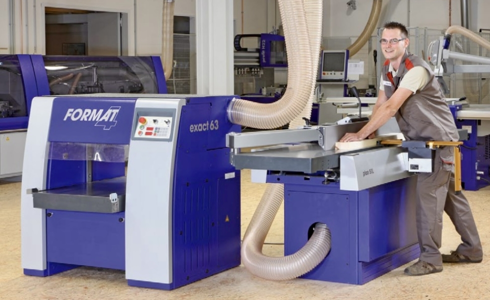 Combina tu regrueso y cepilladora FORMAT4 para ahorrar espacio y sumar rendimiento