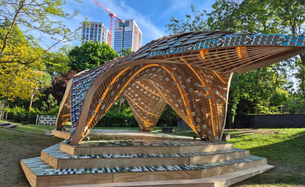 EMEDEC participa en el Pabellón de España en Frankfurt con una estructura inspirada en Gaudí